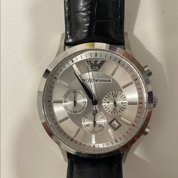 Emperio Armani black strap watch - Picture 1 of 4